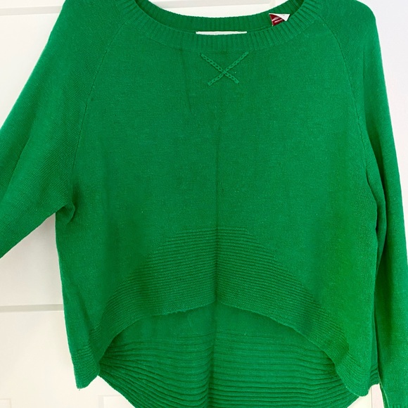 Green lightweight cropped sweater - Picture 2 of 7